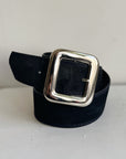 Obsidian Suede Leather Belt - Hey Jude