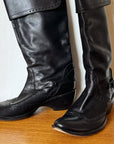 Stephane de Raucourt Tall Leather Boots | Size 40 - Hey Jude