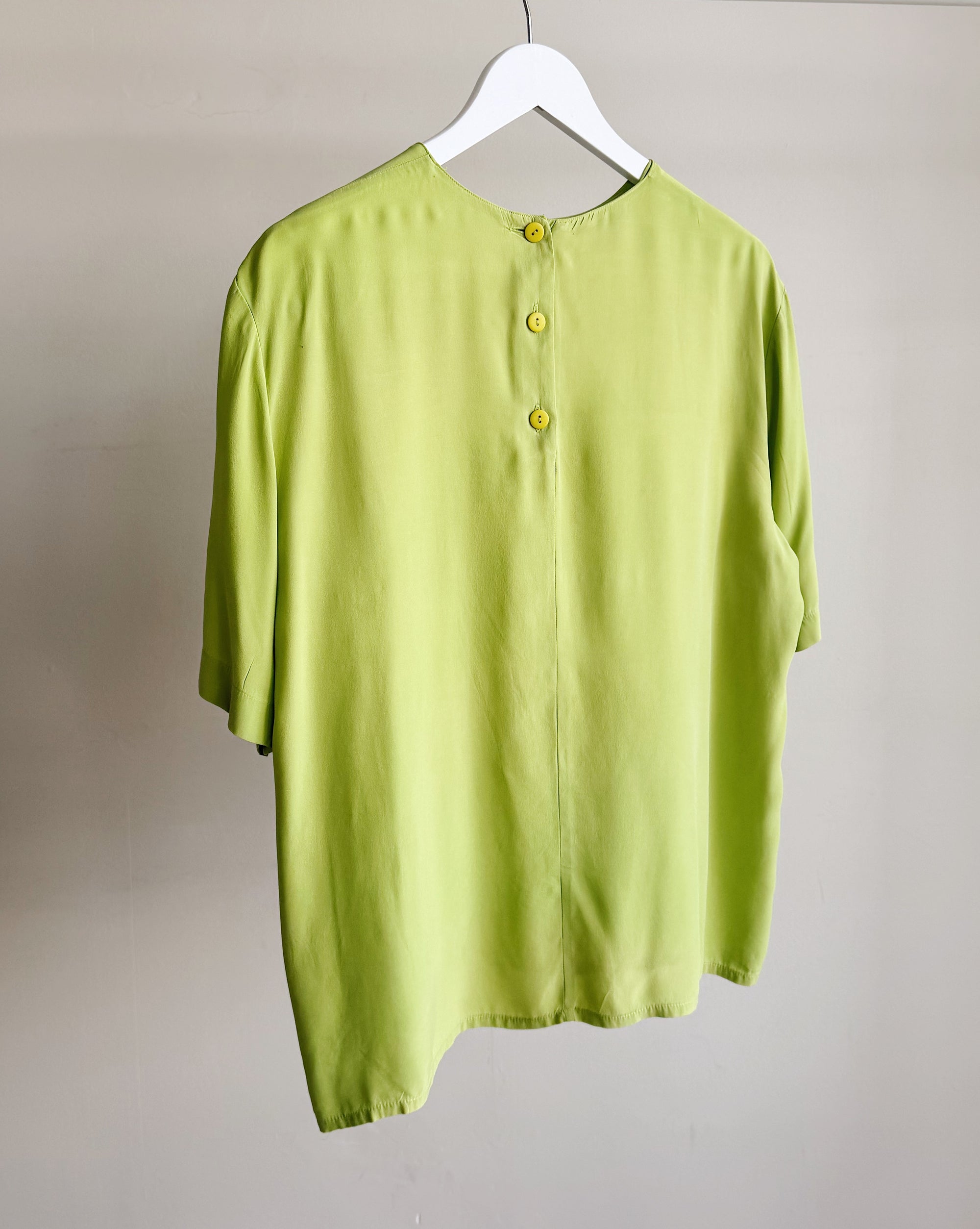 Chartreuse Silk Tee
