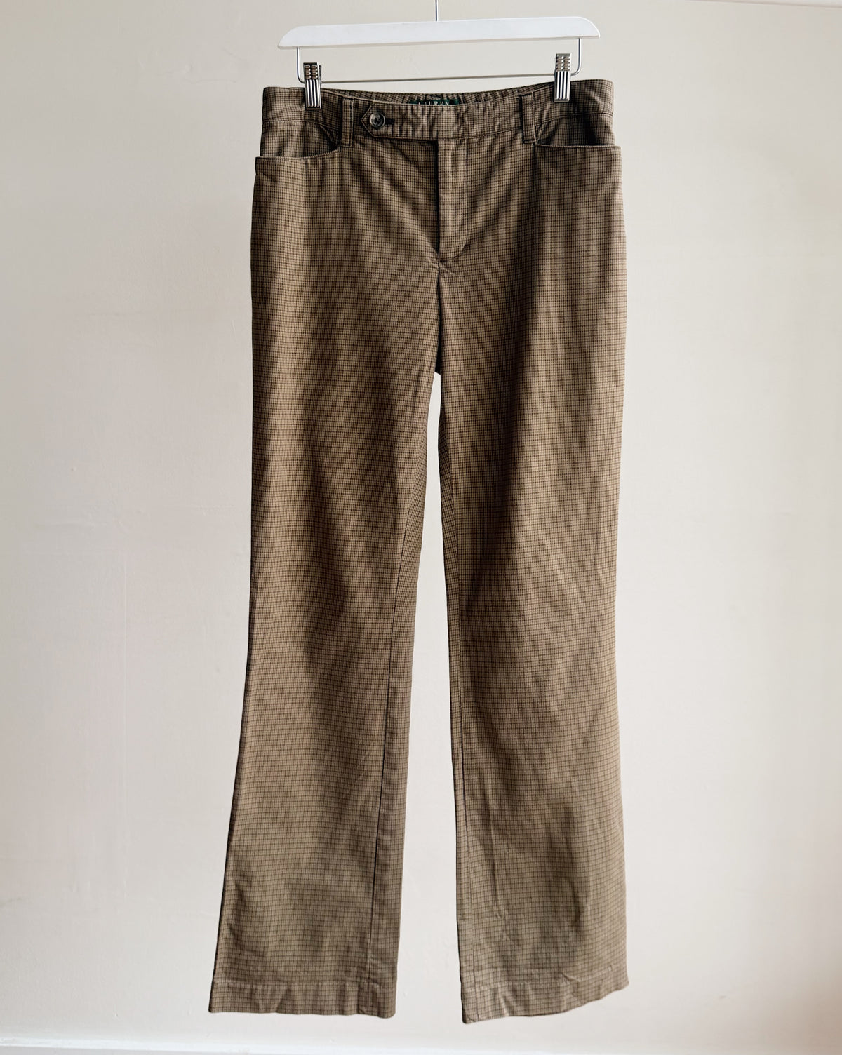 Fine Plaid Lauren Low Rise Trousers - Hey Jude