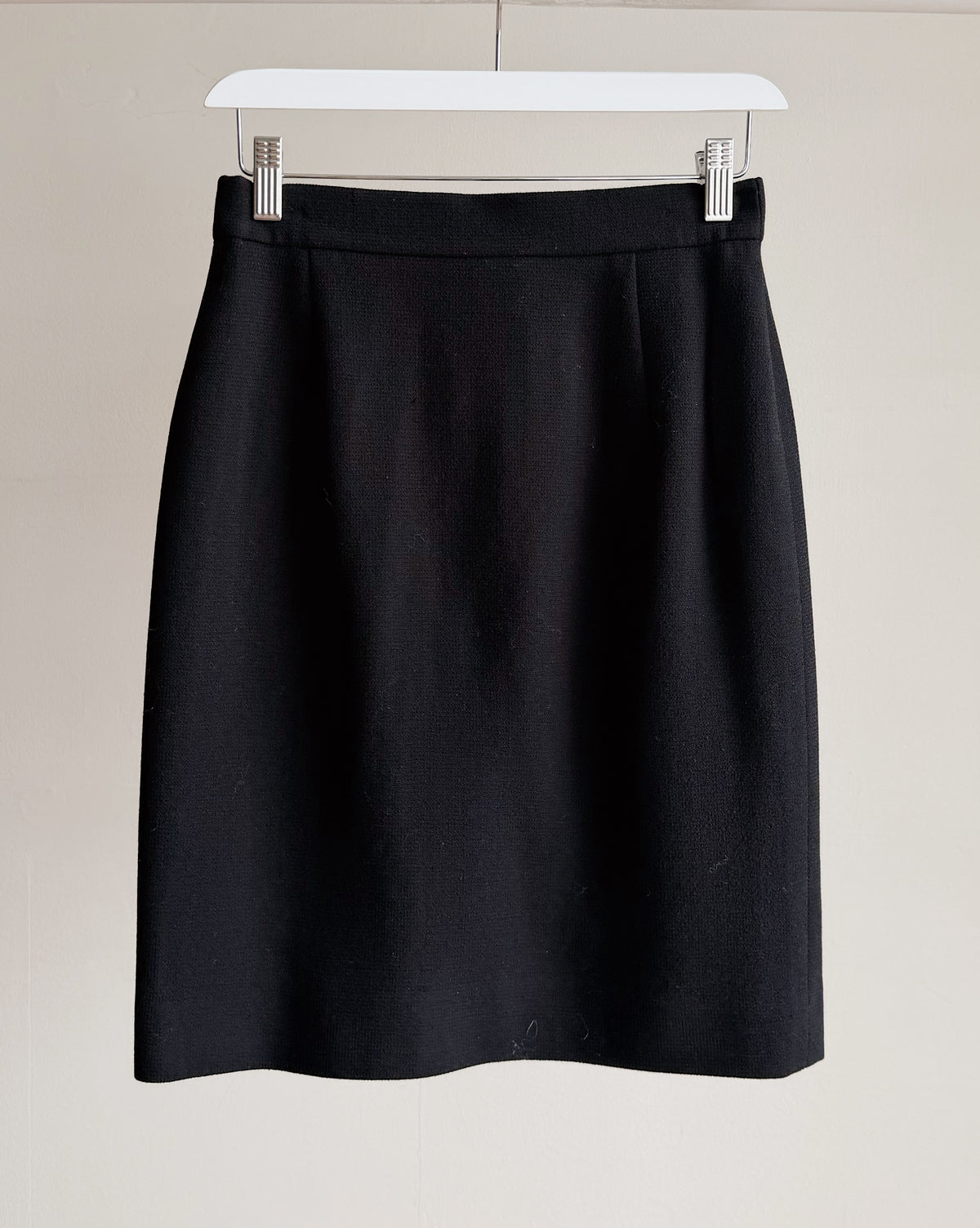 Louis Feraud Black Classic Wool Skirt - Hey Jude