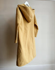 Butter Hooded Wool + Silk Toggle Coat