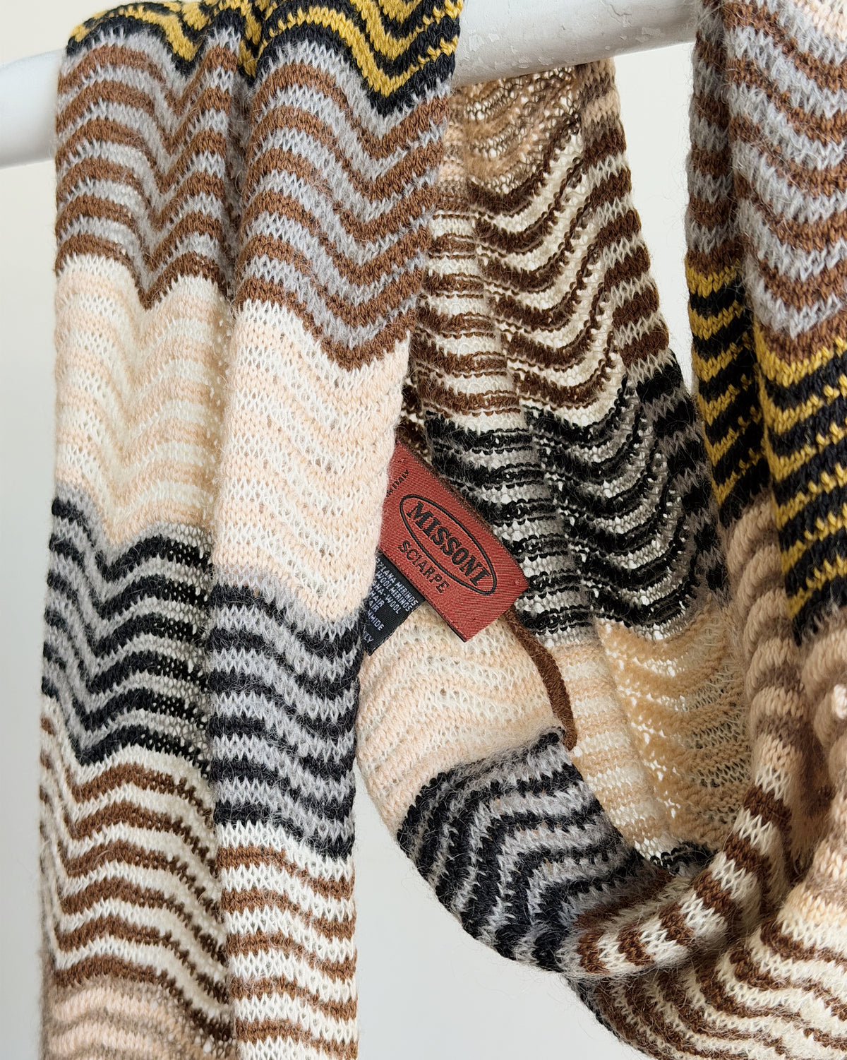 Missoni Striped Wool Skinny Scarf