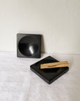 Brutalist Black Marble Tray
