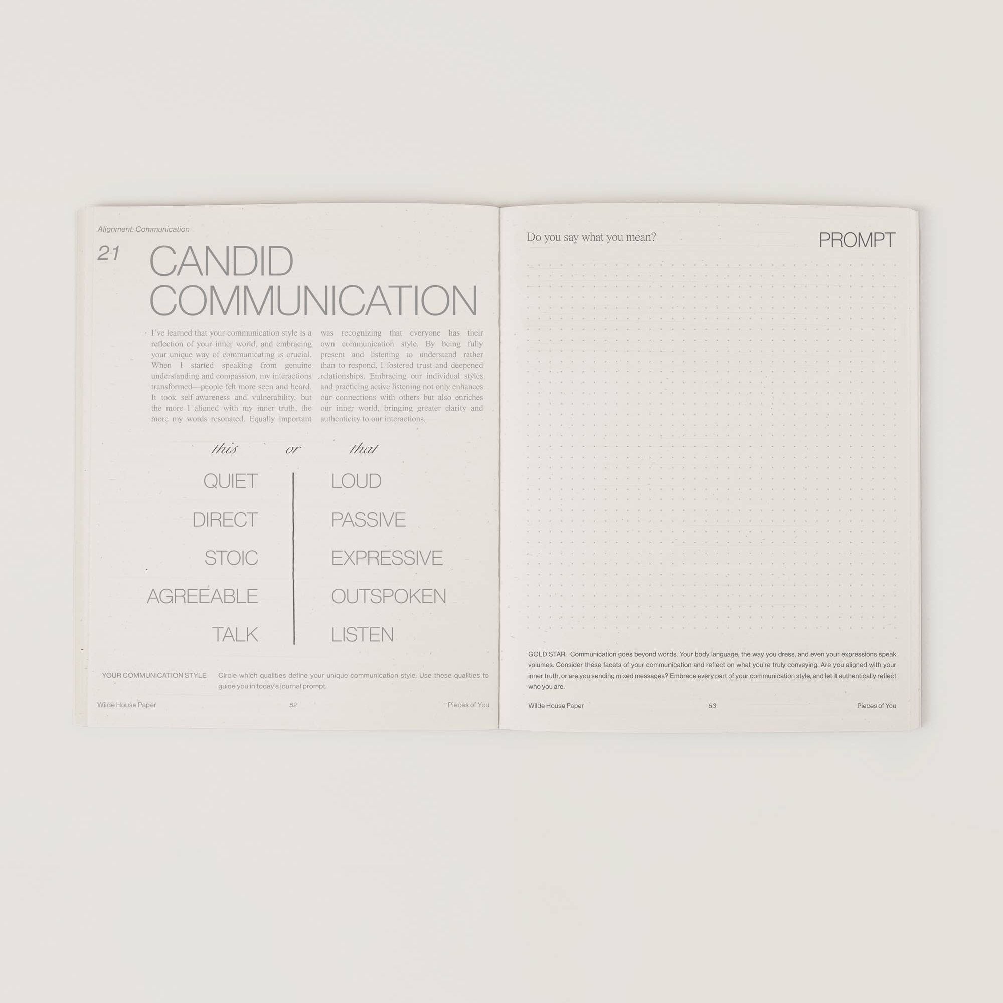 Wilde House Paper | Pieces of You Journal
