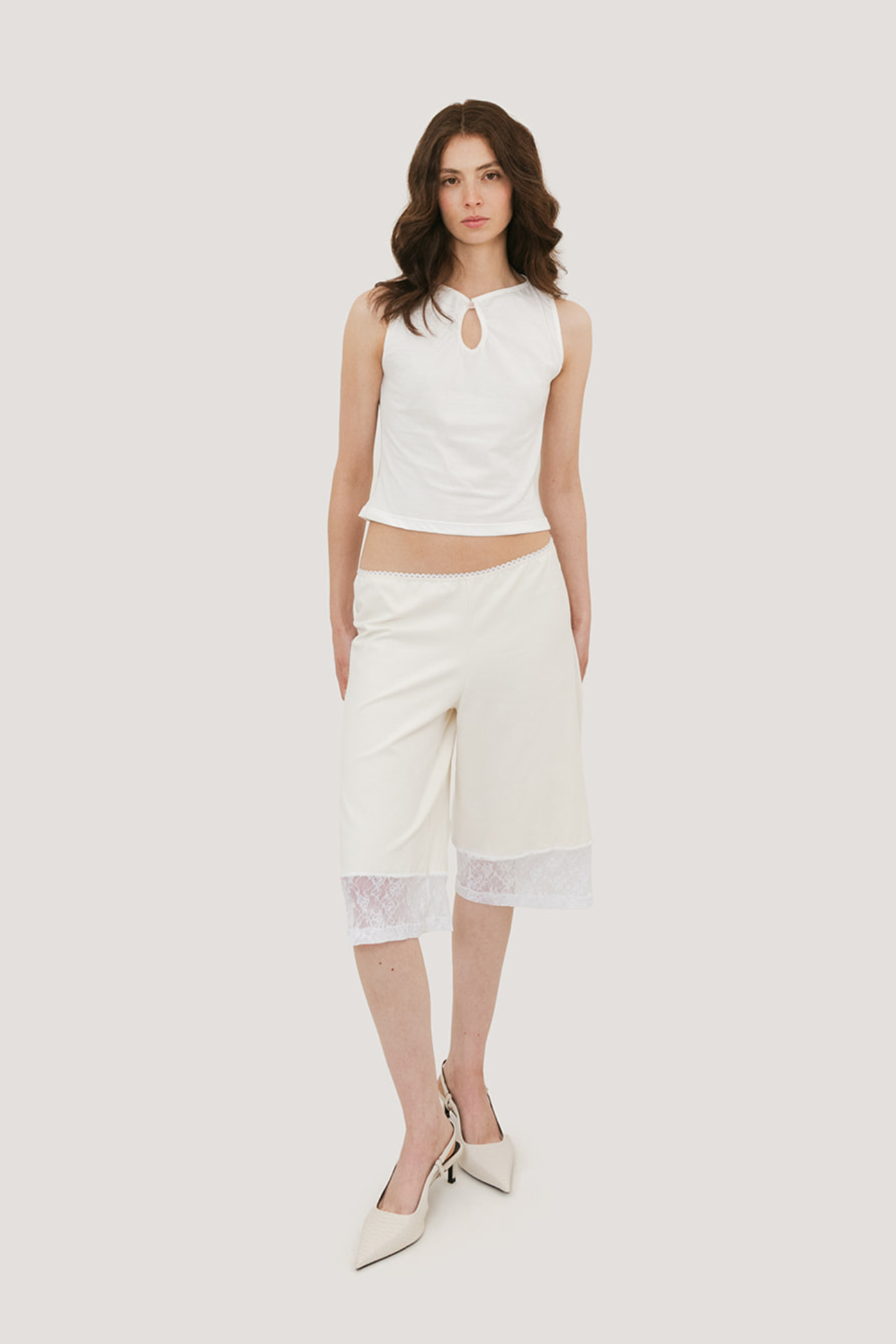 MPAZ STUDIO | Clara Keyhole Top in Ivory - Hey Jude