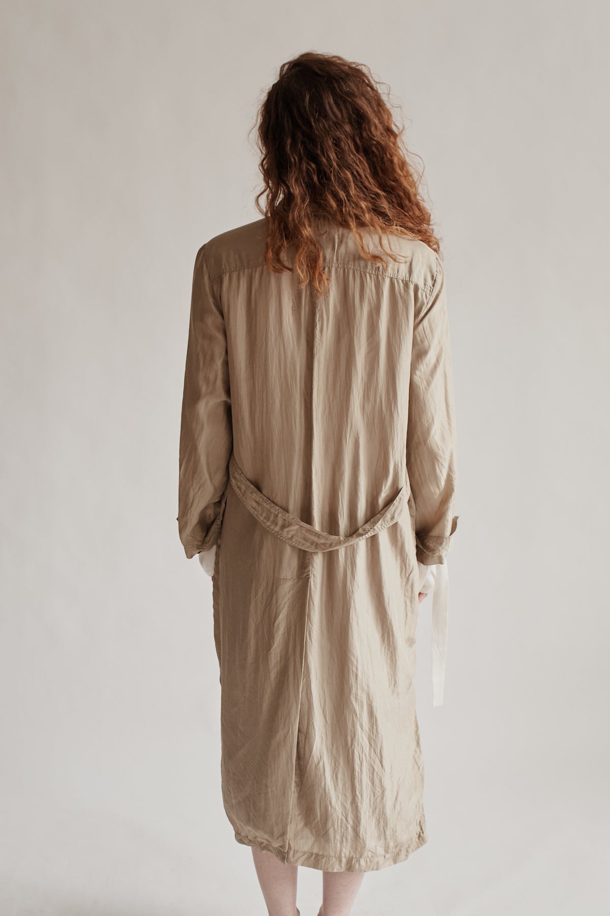 Sand Silk Lightweight Trench Coat