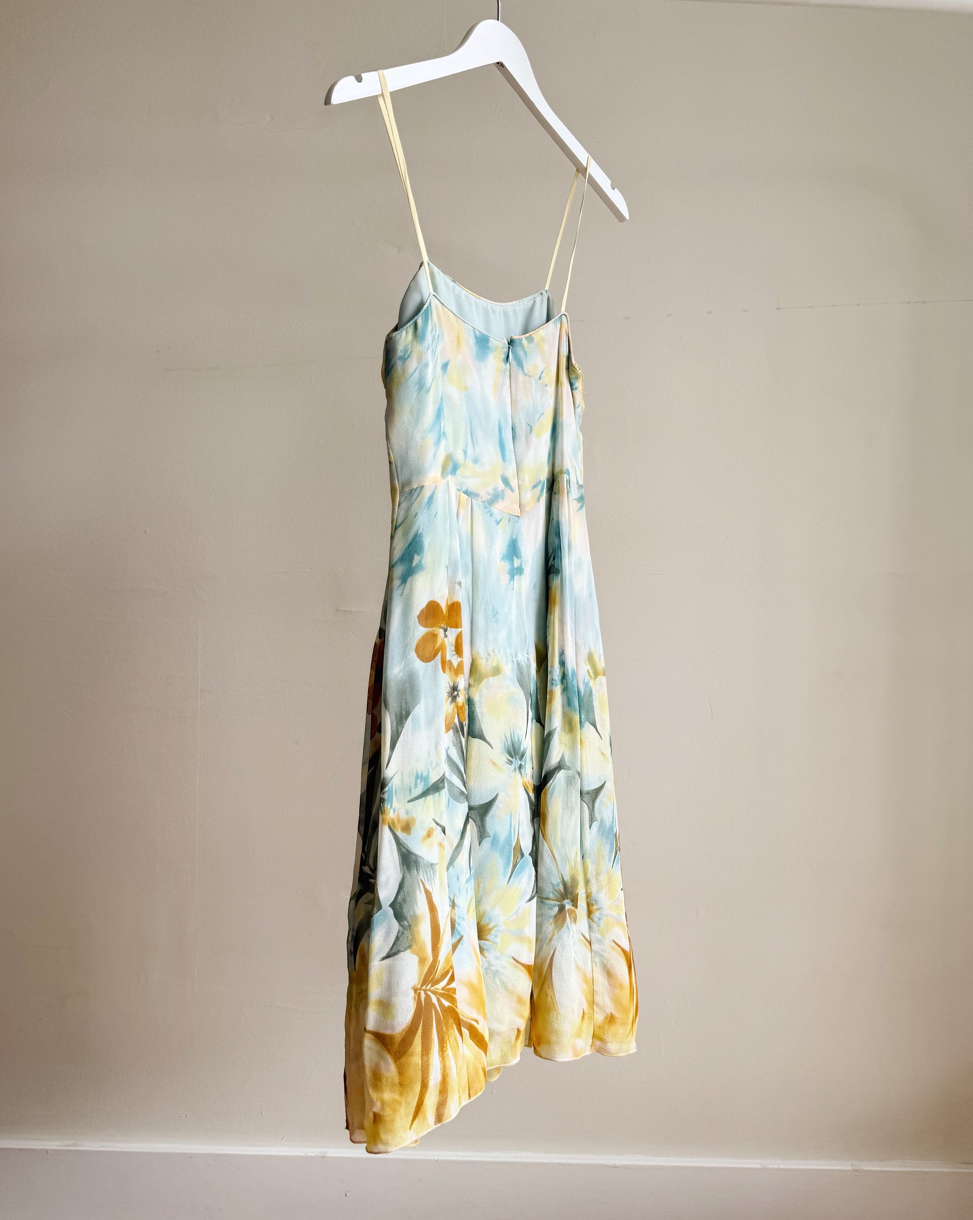Tropical Ruched Silk Sundess