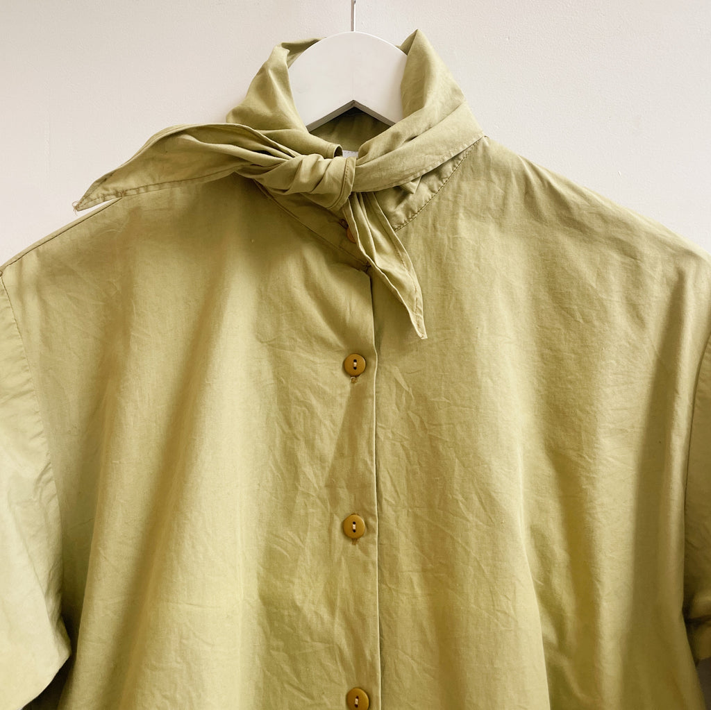 Fern Cotton Necktie Button Up