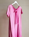 Carnation Ruffle Hem Cotton Dress