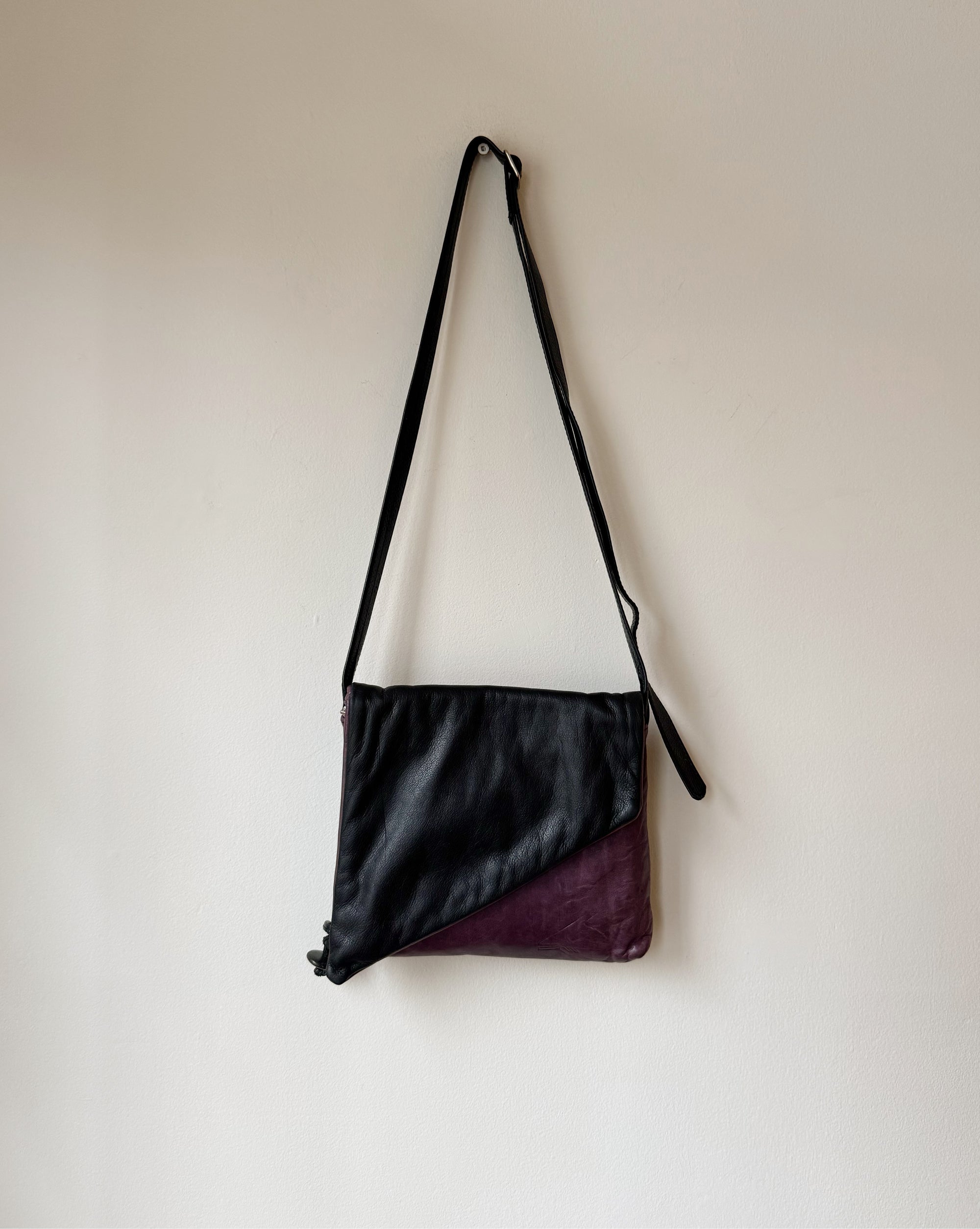 Two Tone Leather Cross Body Bag - Hey Jude