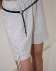 Deiji Studios | Eyelet Short in Fine Stripe - Hey Jude
