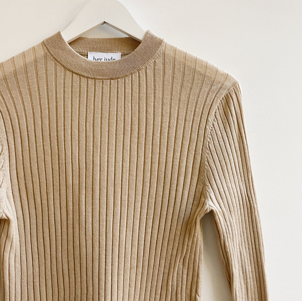 Toasted Wool Semi-Sheer Knit