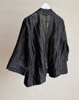 Ebony Textured Silk Jacket - Hey Jude