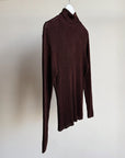Umber Ribbed Turtleneck