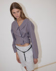 Deiji Studios | Waist Button Shirt in Currant - Hey Jude
