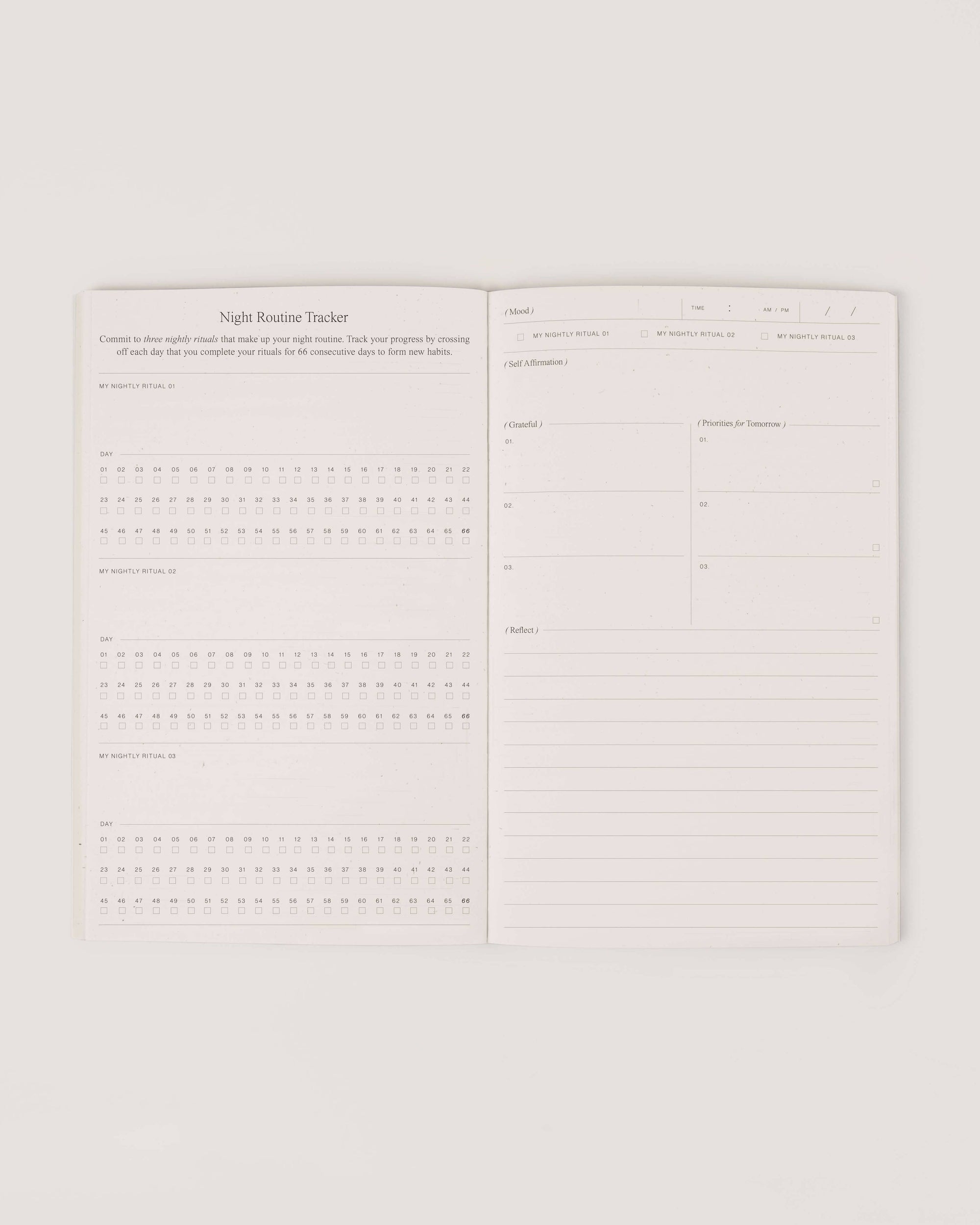 Wilde House Paper | Night Routine Journal