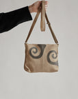 Butter Leather Swirl Motif Bag
