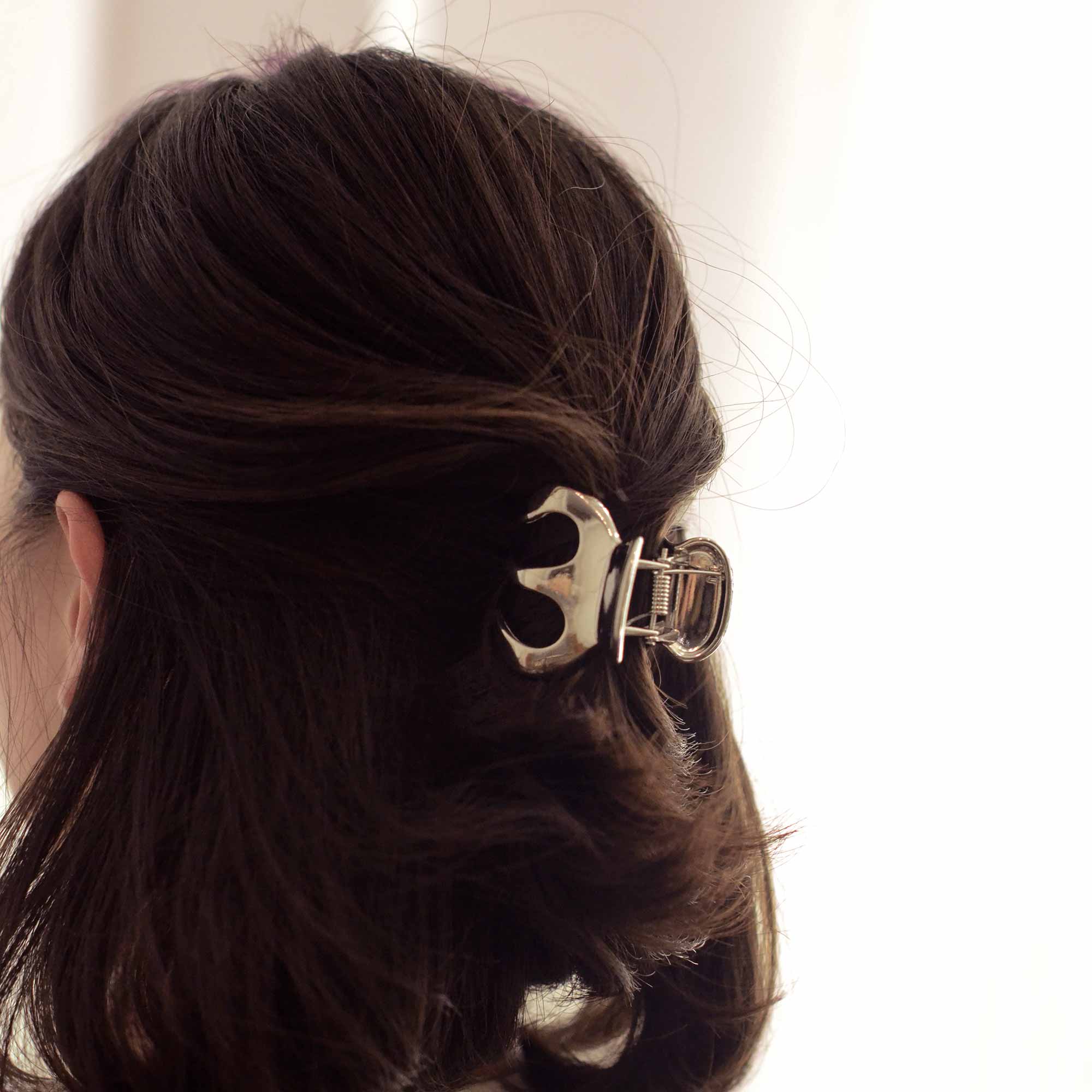 nar&#39;sha | Silver Metal Hair Claw