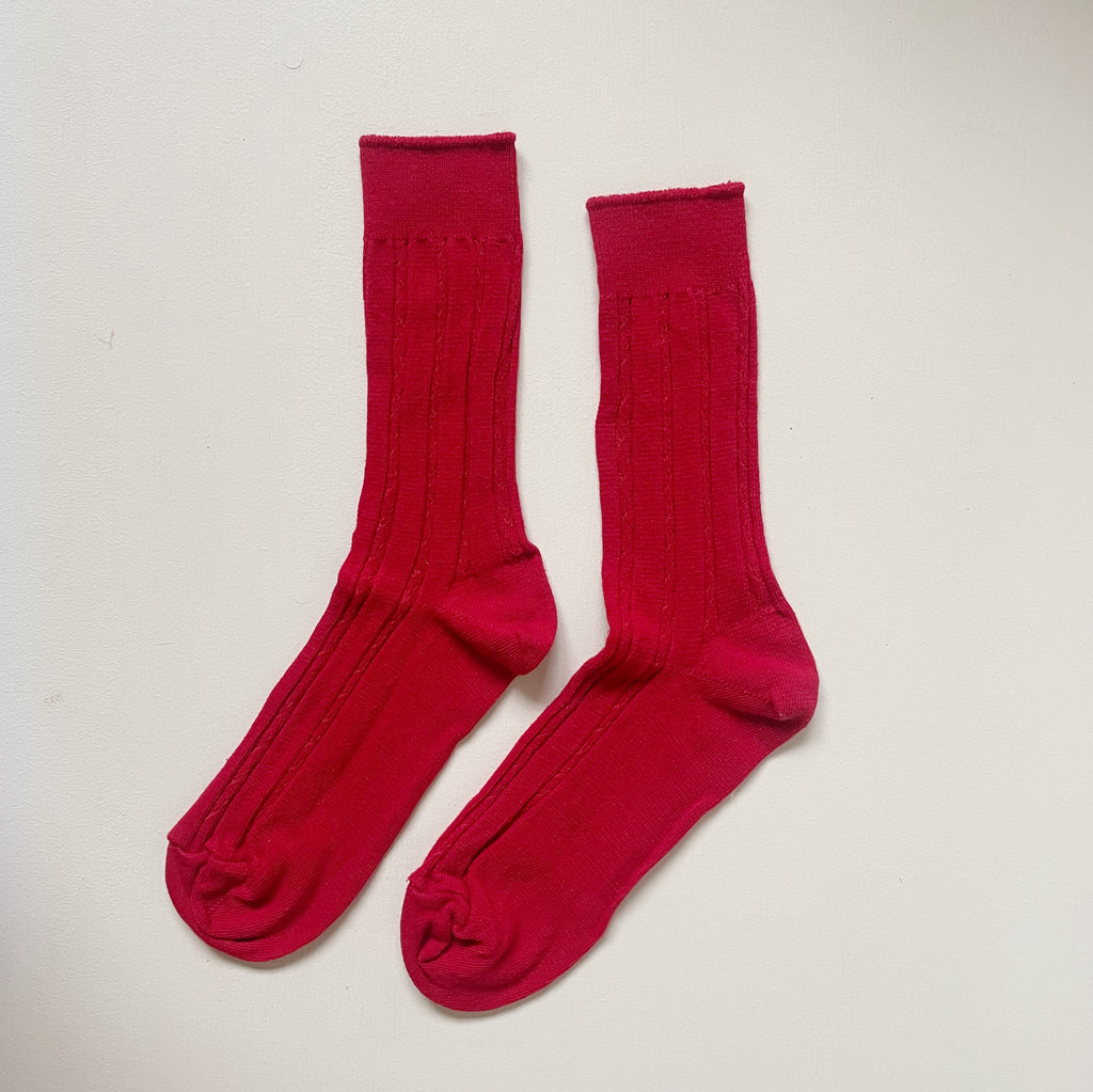 Okayok | Cable Knit Dress Socks