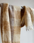 Checker Mohair Scarf