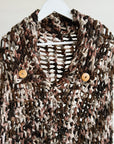 Earthtone Hand Knit Cape