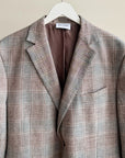 Dusty Lavender Linen + Wool Plaid Blazer - Hey Jude