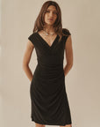 Black Ruched Ralph Lauren Dress - Hey Jude