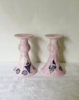 Lavender Sea-Inspired Ceramic Candle Holders