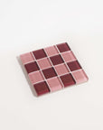 Subtle Art Studios | Glass Tile Coaster in Mixed Berry