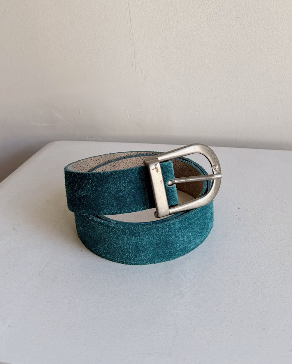 Teal Suede Belt