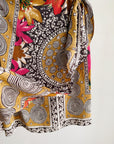 Printed Silk Wrap Skirt