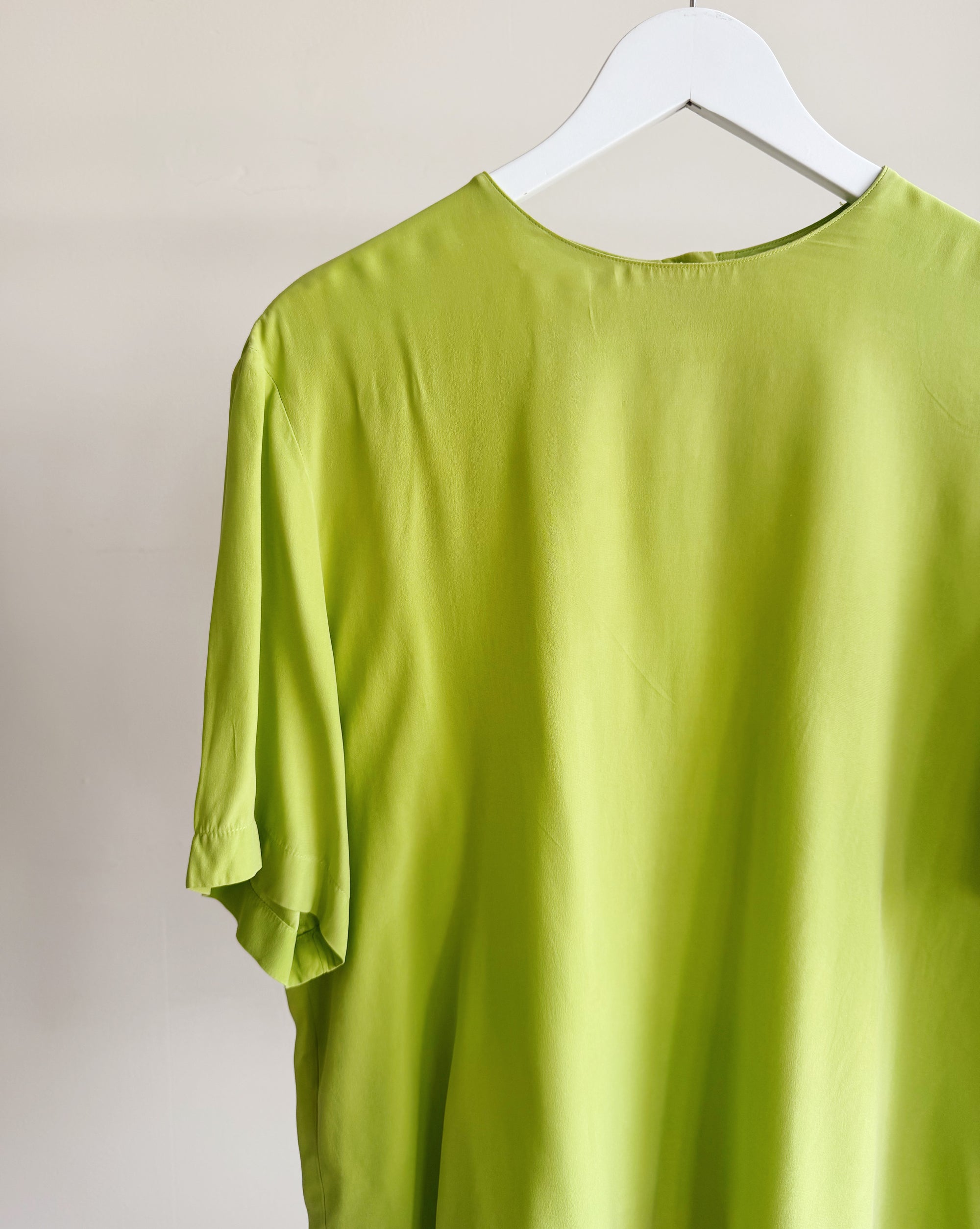 Chartreuse Silk Tee