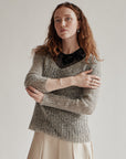 Smoke Loose Knit Mohair Sweater - Hey Jude