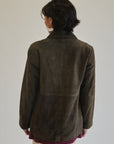 Seaweed Suede Leather Jacket