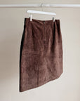 Danier Espresso Leather & Suede Skirt - Hey Jude