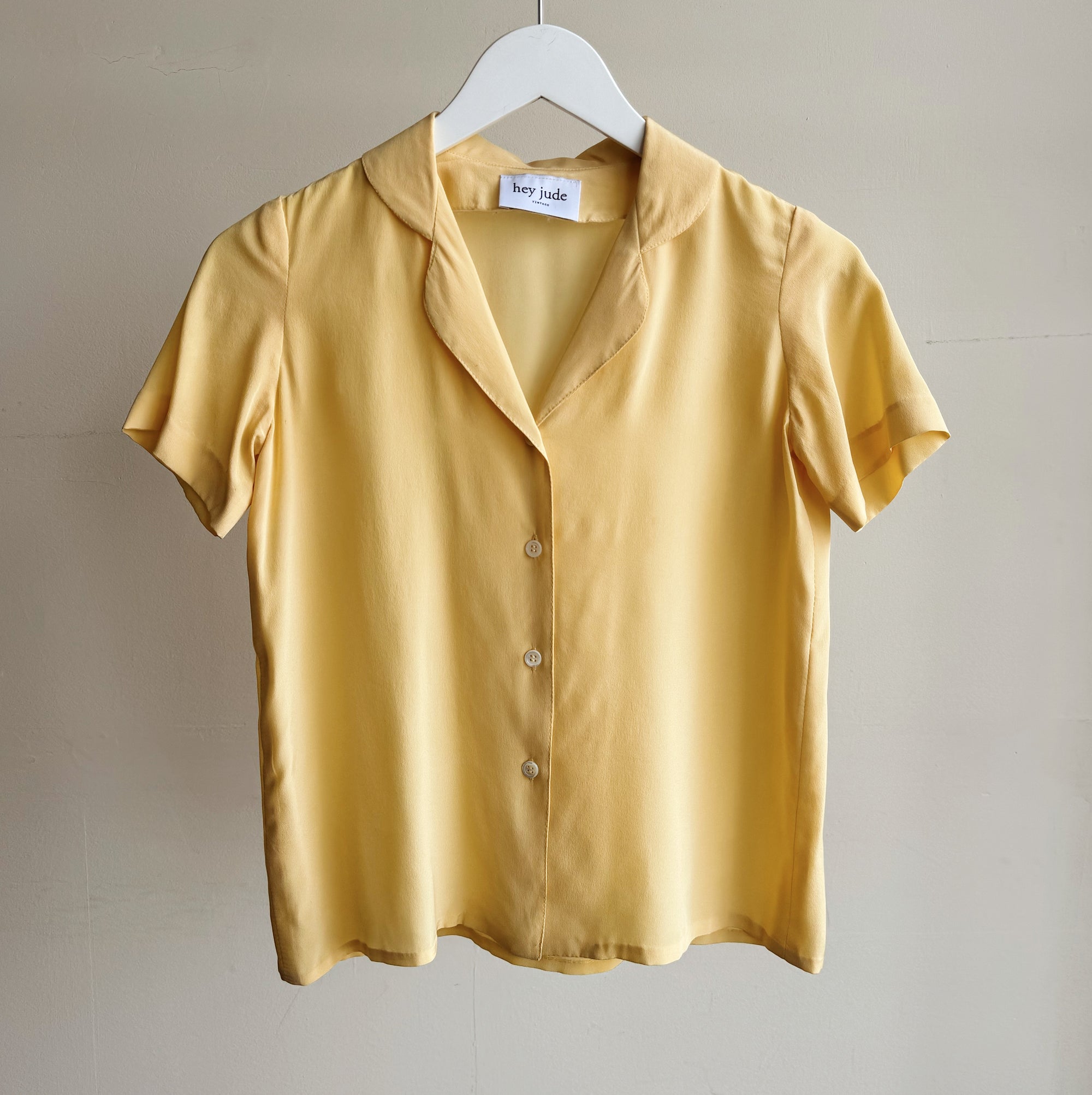 Butter Short Sleeve Silk Blouse - Hey Jude