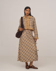 Carmen Says | Brown Willow Plaid Wrap Skirt