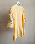 Butter Linen Floral Cutwork Blazer