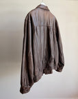 Cocoa Leather Bomber Jacket - Hey Jude