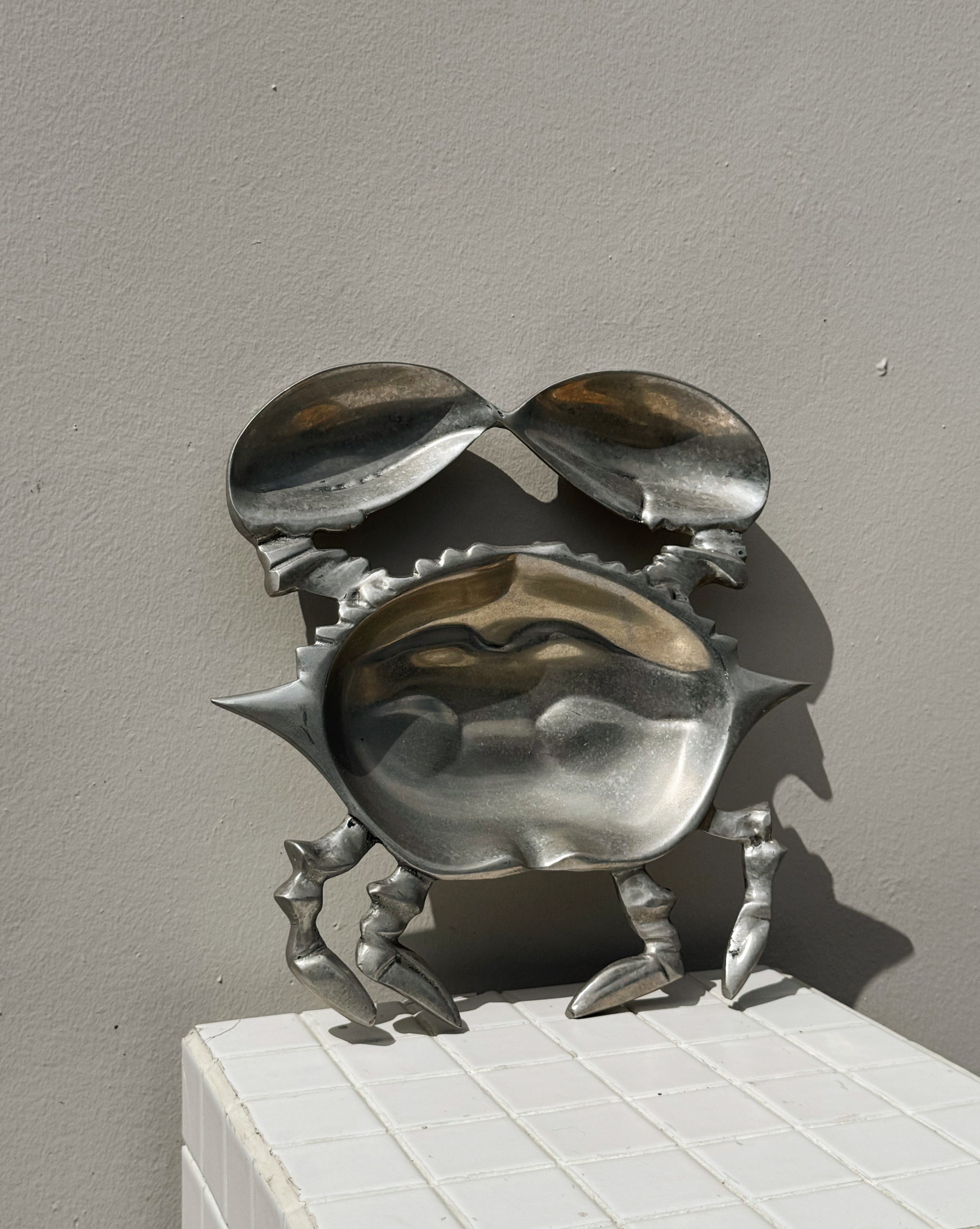Pewter Metal Crab Dish - Hey Jude