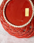 Tomato Woven Italian Ceramic Bowl