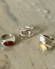 Avant Garde Chunky Sterling Silver Ring | Size 7 - Hey Jude