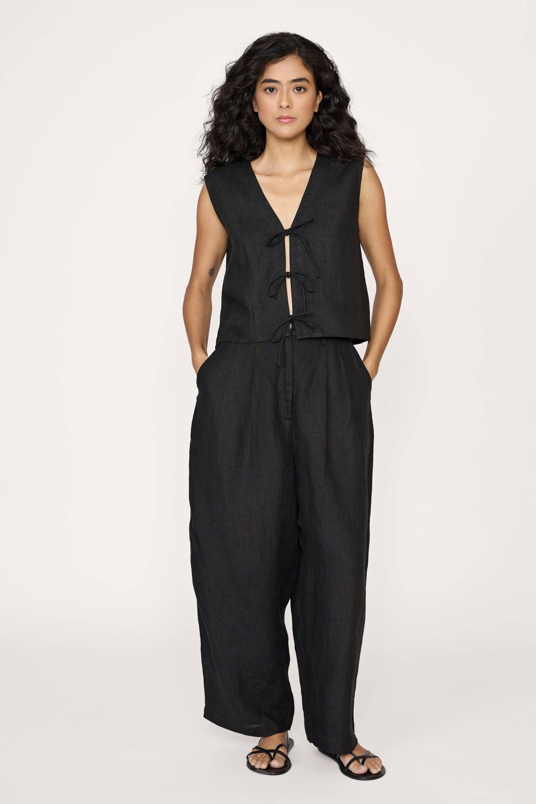 LAUDE the Label | Linen Boyfriend Pant