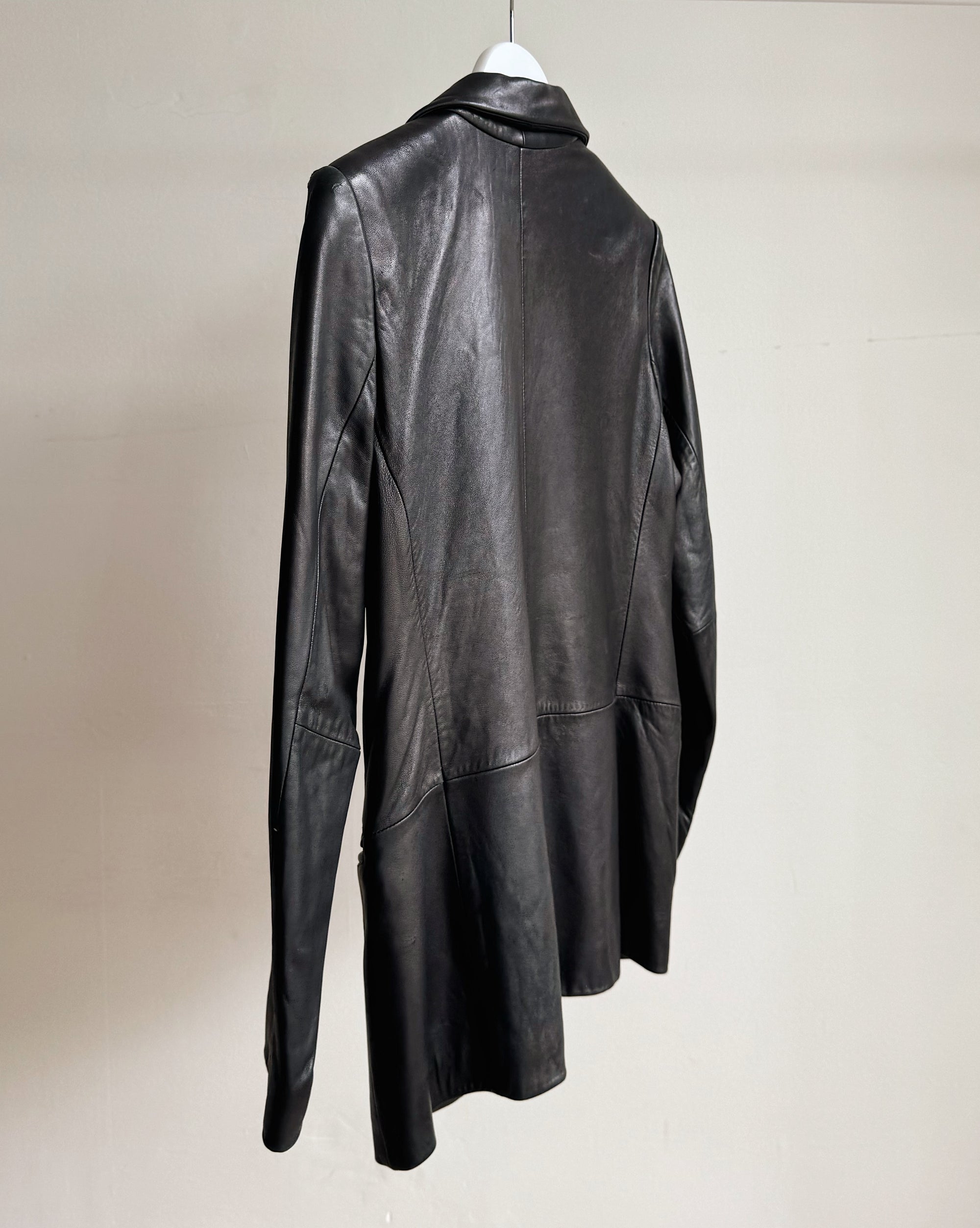 Ebony Classic Leather Blazer