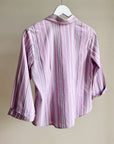 Lilac Striped Cotton Button Up - Hey Jude