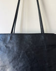 Black Minimal Shoulder Bag
