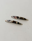 Parcelona | Small Oblong Hair Clips in Earthy Swirl