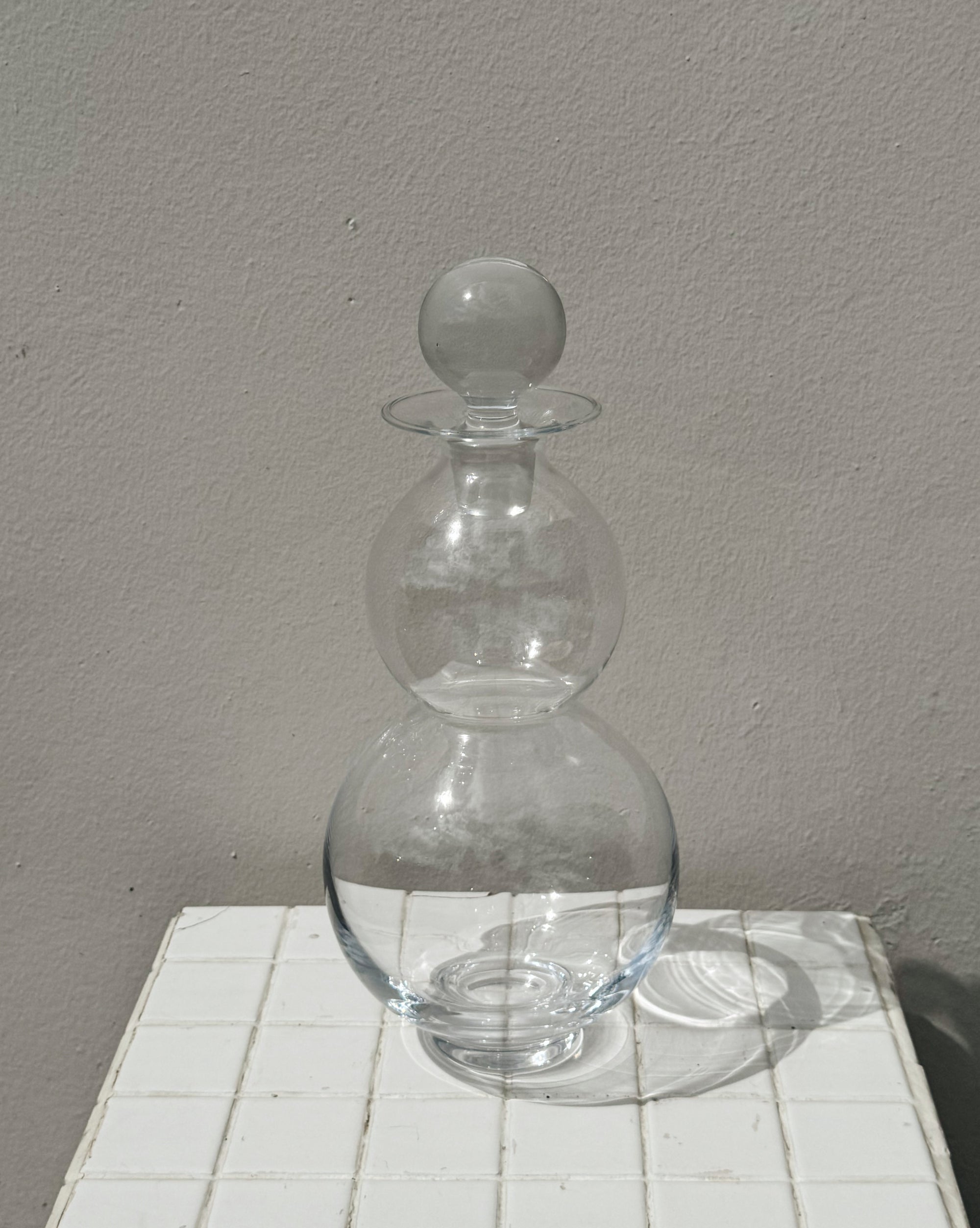 Clear Glass Bubble Decanter - Hey Jude