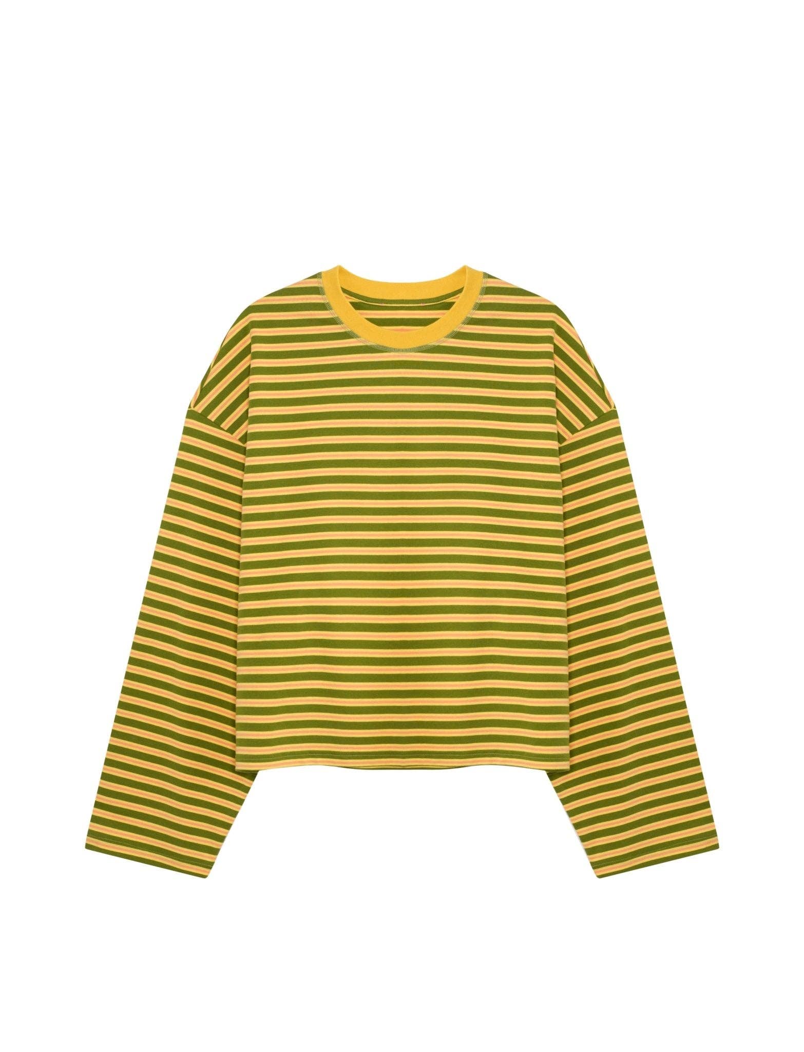 Après June | Striped Long Sleeve in Melon - Hey Jude